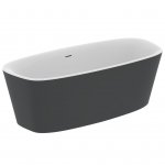 Ideal Standard Dea Wanna wolnostojąca 180x80 Biały/Czarny matowy K8721V3