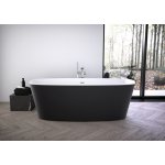 Ideal Standard Dea Wanna wolnostojąca 180x80 Biały/Czarny matowy K8721V3