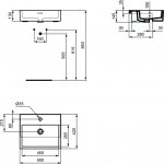 Ideal Standard Extra Umywalka półwpuszczana 50x42 biała T373501