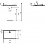 Ideal Standard Extra Umywalka nablatowa 600x400 mm Biały T374001