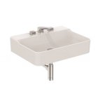 Ideal Standard Conca Umywalka ścienna 600x450 mm 3-otworowa bez otworu przelewowego Biały T379101 w cenniku jest na czerwono 