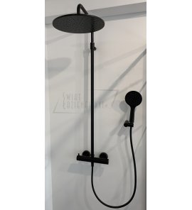 Bruma Elo Zestaw natryskowy termostatyczny czarny mat 1384891NS
