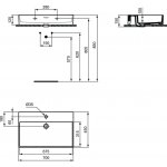 Ideal Standard Extra Umywalka ścienna 700x450 mm z otworem na baterię Biały T389401