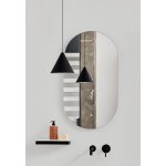 Cielo Catino Lustro 90x50cm ścienne, Czarny CASPO