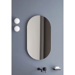 Cielo Catino Lustro 90x50cm ścienne, Czarny CASPO
