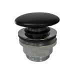 Simas Korek umywalkowy Click-Clack Czarny mat PLCE.65