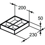 Ideal Standard Conca Przegródka do szuflady mała Antracyt mat T3980Y2