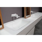 Inbani D1 Corian® Umywalka wpuszczana w blat 200x50 cm bialy mat/glacier white ST439T D1 