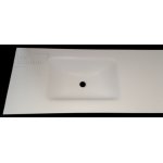 Inbani D1 Corian® Umywalka wpuszczana w blat 200x50 cm bialy mat/glacier white ST439T D1 