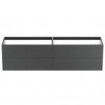 Ideal Standard Conca Szafka podwójna pod umywalkę bez blatu 2000x505 mm Antracyt mat T3993Y2
