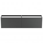 Ideal Standard Conca Szafka podwójna pod umywalkę bez blatu 2000x373 mm Antracyt mat T3999Y2