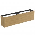 Ideal Standard Conca Szafka podwójna pod umywalkę bez blatu 2000x373 mm Jasny dąb T3999Y6