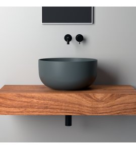 Hidra Sphere Umywalka wysoka okrągła Ø 440 mm Grey matt SP22.053