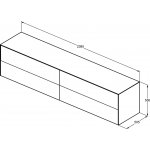 Ideal Standard Conca Szafka pod umywalkę 2400x505 mm Pomarańczowy mat T4338Y3