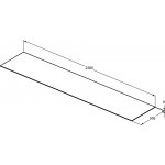 Ideal Standard Conca Blat ceramiczny pod umywalkę 2400x505 mm Marmur Calacatta T4343DH