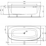 Ideal Standard Dea Wanna wolnostojąca typu Duo 180x80 Biały T994001