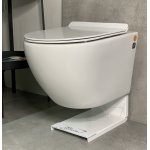 Alanad Kalambo WC wiszący bez kołnierza 51x35 cm z deską wolnoopadającą biały CMW-002BL