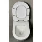 Alanad Kalambo WC wiszący bez kołnierza 51x35 cm z deską wolnoopadającą biały CMW-002BL