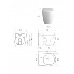 NIC Design Ovvio Miska bezrantowa 53x37,4 biały połysk 003859.001