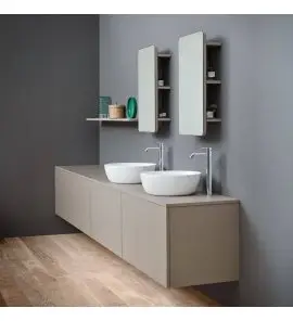 NIC Design Ovvio Umywalka nablatowa Ø42 cm Bacinella biały połysk 001447.001