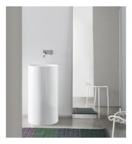 NIC Design Ovvio Umywalka wolnostojąca Ø45 cm biały połysk 001453.001