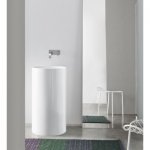 NIC Design Ovvio Umywalka wolnostojąca Ø45 cm biały połysk 001453.001