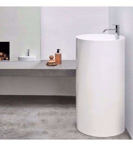 NIC Design Ovvio Umywalka wolnostojąca Ø45 cm biały połysk 001452.001