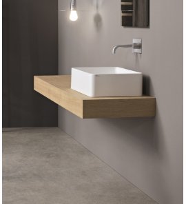 Nic Design Semplice Umywalka nablatowa 60x37 biały połysk 001383.001