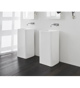 Nic Design Semplice Umywalka wolnostojąca 40x40 biały połysk 001373.001
