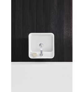 Nic Design Semplice Umywalka wolnostojąca 40x40 biały połysk 001374.001