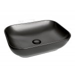      Olympia Ceramica Trend Umywalka 50x38 z korkiem czarny mat TRE42RE50023 WIETRZENIE MAGAZYNÓW!!