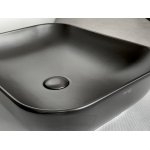      Olympia Ceramica Trend Umywalka 50x38 z korkiem czarny mat TRE42RE50023 WIETRZENIE MAGAZYNÓW!!
