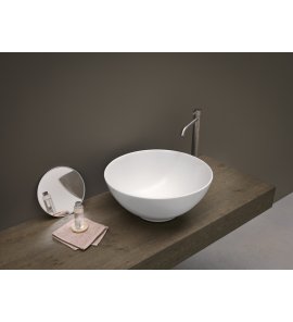 NIC Design Ciotole Umywalka nablatowa Ø38 cm biały połysk 001034.001