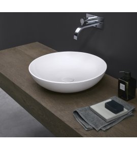 NIC Design Ciotole Umywalka nablatowa Ø45 biały połysk 001483.001