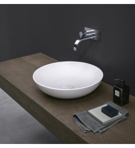 NIC Design Ciotole Umywalka nablatowa Ø38 biały połysk 001745.001