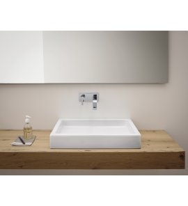 NIC Design Canale Umywalka nablatowa lub ścienna 60x45 biały połysk 001129.001