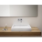 NIC Design Canale Umywalka nablatowa lub ścienna 60x45 biały połysk 001129.001