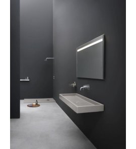 NIC Design Canale Umywalka nablatowa lub ścienna 90x45 biały połysk 001128.001