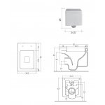        NIC Design Cool Miska WC wisząca Biała z deską wolnoopadającą 003242.001 005303.001 WIETRZENIE MAGAZYNÓW TYLKO 5 SZT W TAKIEJ CENIE