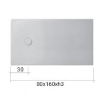 NIC Design Foglio Brodzik wpuszczany 80x160 biały połysk 002559.001