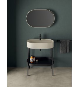 NIC Design Zestaw Consolle 70 vaniglia/czarny mat CONSOLLE70VN