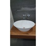 Sanitti Sei Umywalka stawiana na blat 50x35 cm Biały połysk SEI-50-BP