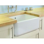 Shaws Butler 900 Zlew jednokomorowy 83,8x46 cm Biały SCBU900WH