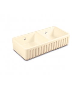 Shaws Ribchester 1000 Zlew dwukomorowy 99,7x46,5 cm Biszkoptowy SO2400010PN