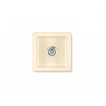 Shaws Belthorn Zlew jednokomorowy 38,1x38,1 cm Biszkoptowy SBEL381PN