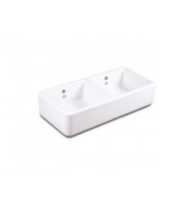 Shaws Double Bowl 1000 Zlew dwukomorowy 99,5x46,5 biały SCLD101WH
