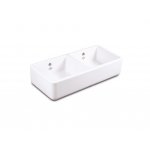 Shaws Double Bowl 800 Zlew dwukomorowy 79,5x46,5 biały SCLD800WH