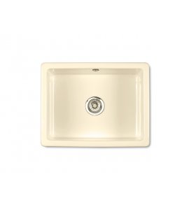 Shaws Inset 600 Zlew jednokomorowy 59,5x46 cm Biszkoptowy SCIN595PN