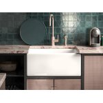Shaws Shaker Single 800 Zlew jednokomorowy 76,2x45,7 cm Biały SCSH108WH