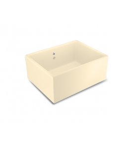 Shaws Shaker Single 600 Zlew jednokomorowy 59,5x46 cm Biszkoptowy SCSH600PN